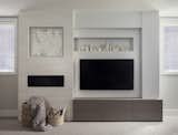 Living Room, Console Tables, and Ribbon Fireplace  Photo 6 of 10 in Bucktown Project by Real Talk Interiors