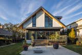 Exterior, Wood Siding Material, Glass Siding Material, A-Frame RoofLine, Metal Siding Material, House Building Type, and Metal Roof Material Outdoor/Backyard  Photo 2 of 10 in McNeill House by ARYZE Developments Inc.