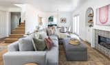 Living Room, Recessed Lighting, Sectional, Ottomans, and Medium Hardwood Floor Living & dining room overall shot  Photo 1 of 12 in Cheerful Charmer by Studio Connolly