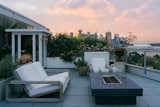Outdoor, Rooftop, Planters Patio, Porch, Deck, Concrete Patio, Porch, Deck, Raised Planters, and Landscape Lighting A true retreat with 1,000+ square foot private terrace and stunning views.  Photo 14 of 15 in The Artists' Penthouse by Molly Lowe