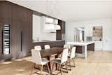 Floor to ceiling cabinetry maximizes organizational space.