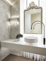 Bath Room, Vessel Sink, Pendant Lighting, and Engineered Quartz Counter  Photo 8 of 11 in Linden Ave by Inside Stories