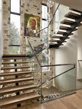 Staircase, Glass Railing, Wood Tread, and Metal Railing  Photo 9 of 11 in Linden Ave by Inside Stories