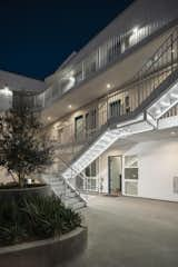 Staircase, Metal Tread, and Metal Railing  Photo 4 of 9 in MLK1101 Supportive Housing by LOHA