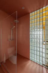Bath Room, Ceiling Lighting, and Enclosed Shower  Photo 11 of 12 in A Minimalist- Postmodern Condo Room by Mae Prachasilchai