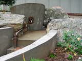 Curved top water cistern & watercourse
