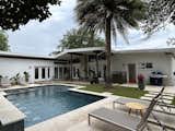Rear of renovated home and new pool