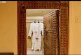 The Parsonage walk in closet with Moroccan door