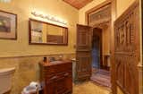The Parsonage bathroom with Moroccan doors