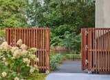 The rear garden is accessed via a small gate