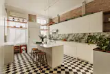 The kitchen underwent a major overhaul two years ago.