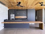 Black kitchen with Lapitec countertops