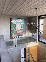 The house works as a big sculpture that provides spaces for local art.