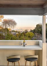 Bar area with a view on the second floor deck