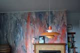 This wall was painted one Sunday using leftover paint sitting around in the garage.