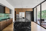 Oak Haven Residence kitchen featuring a RAM sliding door. 