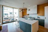 Modern kitchen is perfect for intertaining.