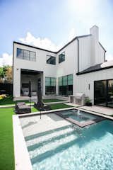 RAM aluminum framed picture windows and sliding door create a welcoming outdoor pool oasis at this modern Dallas area home.