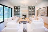 RAM aluminum sliding door brings natural light to this living room area.