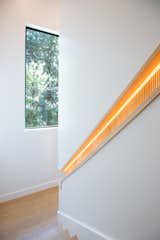 RAM picture window illuminates this unique inlay banister light.