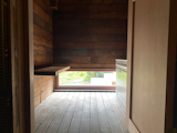 Interior view of the sauna