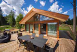 The ODYL Holiday House - Front, terrace and grill.
