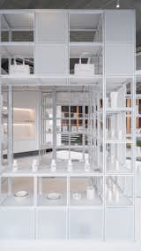Windows in display system reinforce the concept of house within house