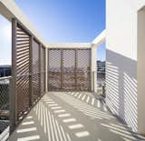 The balcony restores privacy.