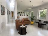 Lighting spaces with windows on two sides. View windows to backyard.
