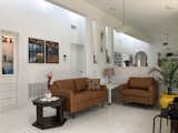 Living room and photo gallery lighted by South-facing clerestories.