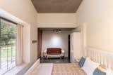 Bedroom : Upcycled car bonet used as furniture in the bedroom
