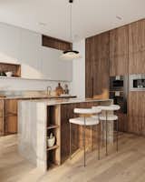 The Nordic Kitchen draws inspiration from European design traditions, blending modern simplicity with the clean, understated elegance of Japanese minimalism, creating an ideal expression of the Japandi kitchen style.