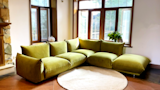 Morenco Sofa Olive Green