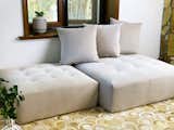 Immobile Modular Tufted Sofa Ottoman Beige