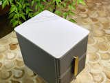 Marble Nightstand Light Grey