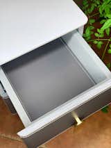 Marble Nightstand Light Grey