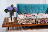 French Daybed Modular Mah Jong Sofa + Teak Wood Base Set