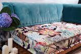 French Daybed Modular Mah Jong Sofa + Teak Wood Base Set