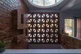 Brick details featuring Natural Ventilation Through the common spaces 