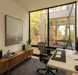 Office with view of central courtyard