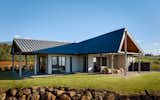 The walls are constructed of Insulated Composite Concrete Forms (ICCF) made from recycled styrofoam.