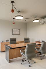 High ceilings support custom lighting, while the portable structure ensures flexibility in MD cabin. 
