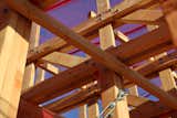 Detail showing annotations on assembled trusses