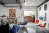 67 sq metre studio with 3.5m ceilings for a perfect office setting and includes large double doors that open at the street level.