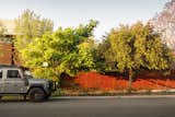 Corten Steel fencing.