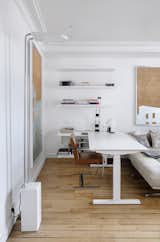 The office space overlooking the lounge space