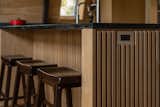 Detail of the white oak and soapstone for the kitchen island