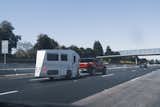 Rivian R1T towing a Polydrops P21