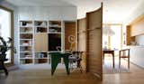 Open Living Room Closet with Swooping Ante-Closet