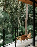 Balcony, chairs and trees